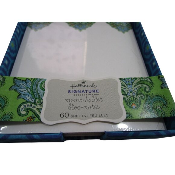 Hallmark Signature Memo Holder With 60 Sheets & Decorative Box With Ribbon - Picture 3 of 12